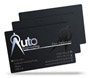 satin black plastic cards